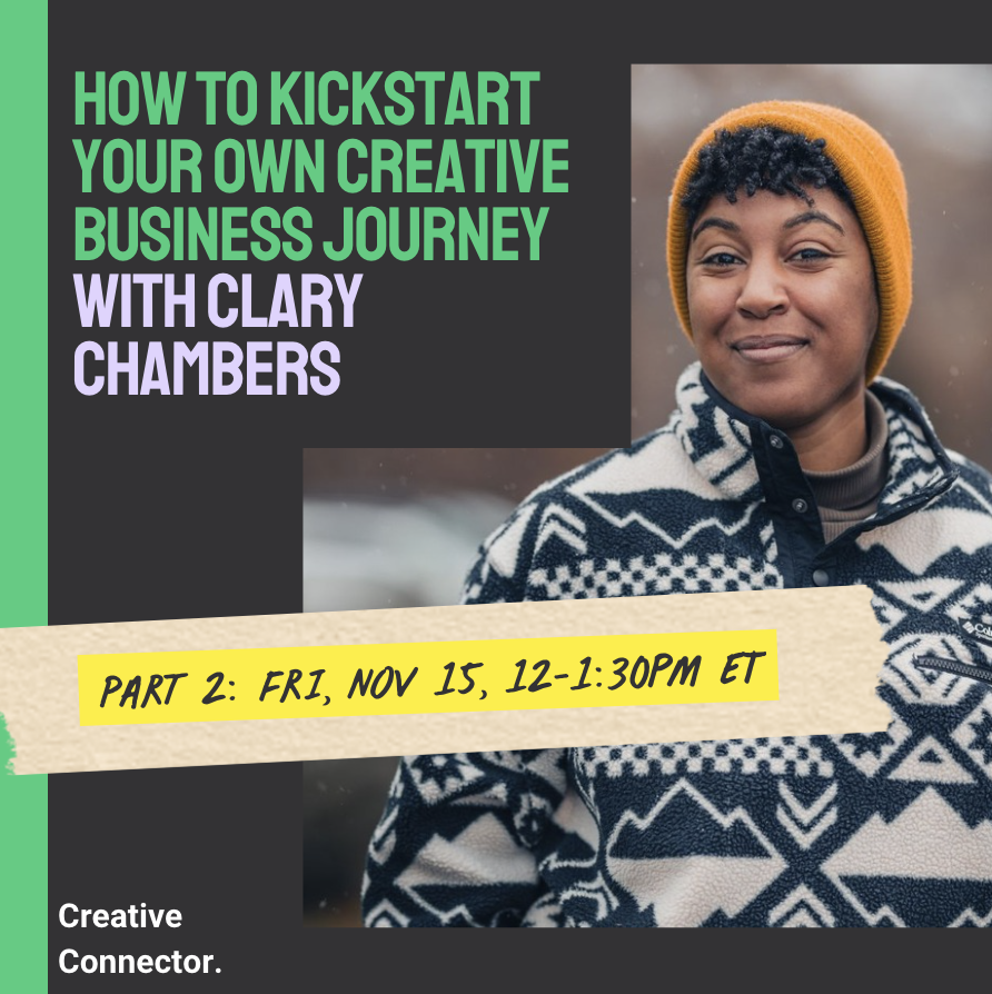 Promo image for "Part 2: How to Kickstart Your Own Creative Business Journey."